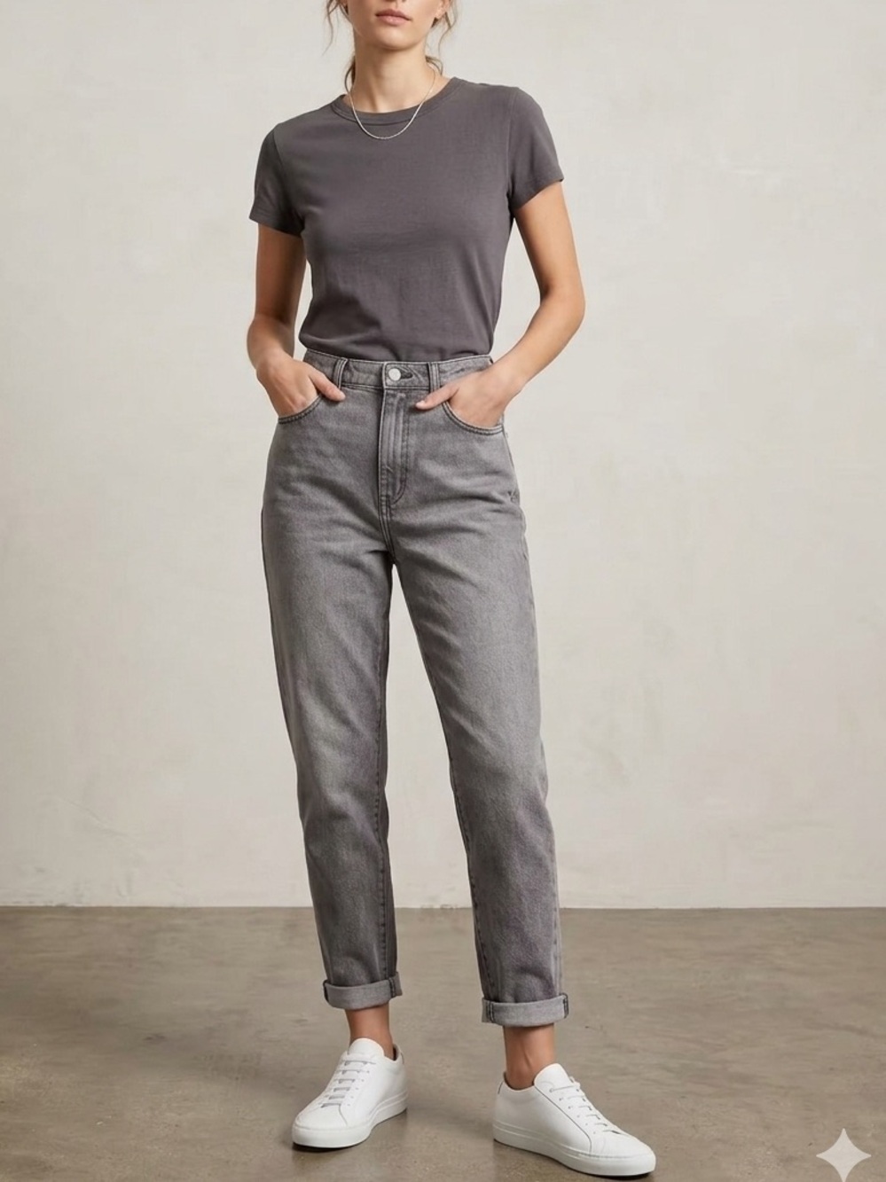 Universal Thread High-Rise Grey Mom Jeans